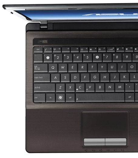 ASUS X seires with ergonomic chiclet keyboard and Palm Proof technology 
