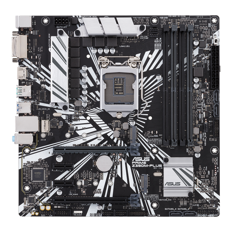 PRIME Z390M-PLUS front view