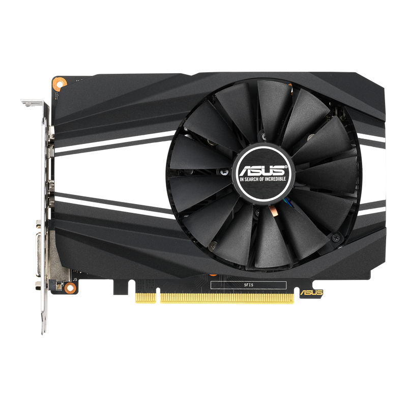 ASUS Phoenix GeForce GTX 1660 SUPER OC edition 6GB GDDR6 graphics card, front view