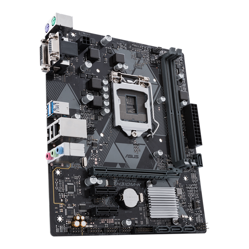 PRIME H310M-K front view, 45 degrees