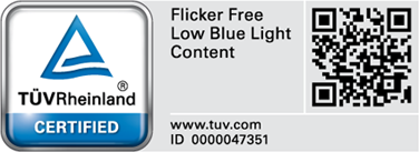 ZenScreen MB16AC passed stringent performance tests and is certified by TÜV Rheinland laboratories to be flicker-free and to emit low levels of blue light.